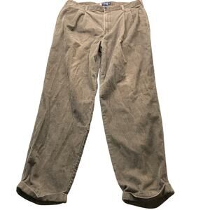 Vintage Chaps Ralph Lauren Corduroy Dress Pants Mens 38x32 Cotton Brown